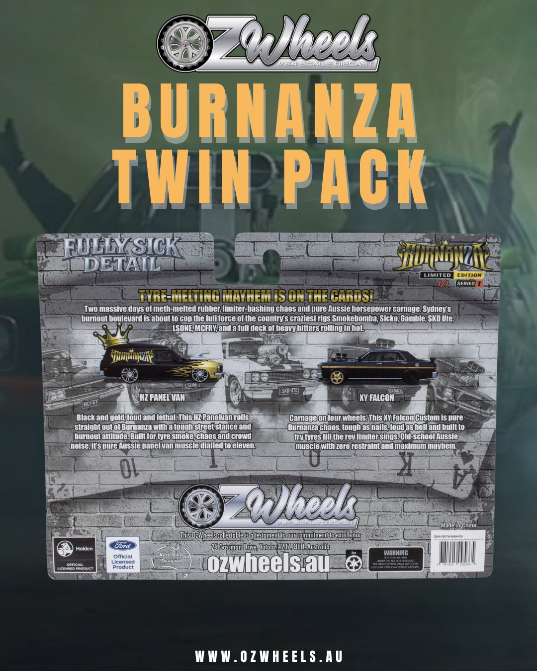 1:64 OzWheels Burnanza Twin Set