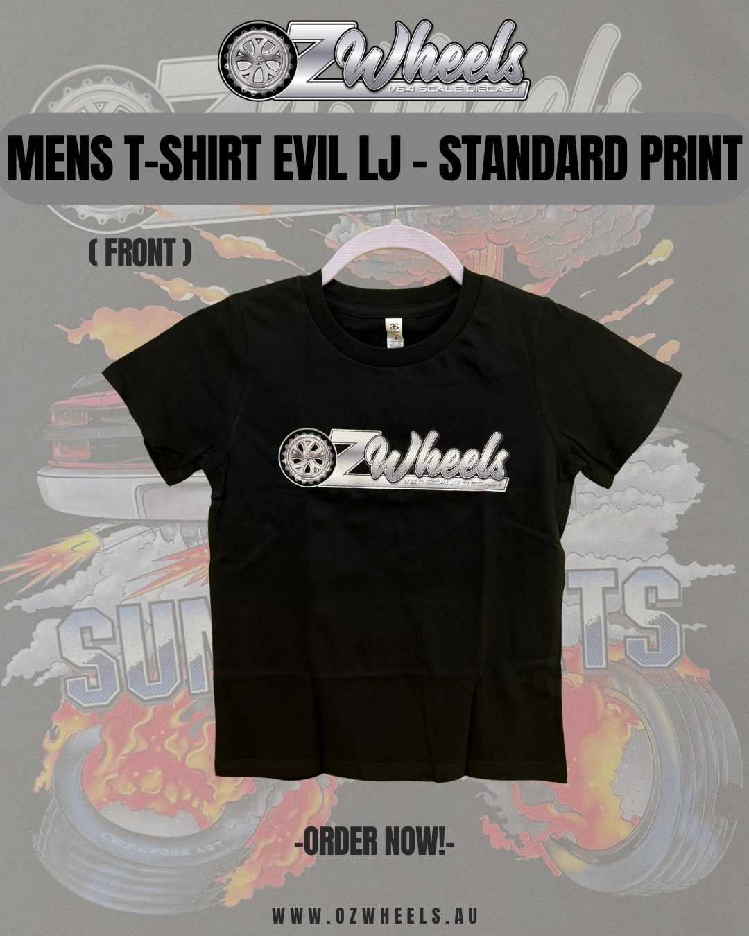Mens T-Shirt Ozwheels Evil LJ - SUMMERNATS