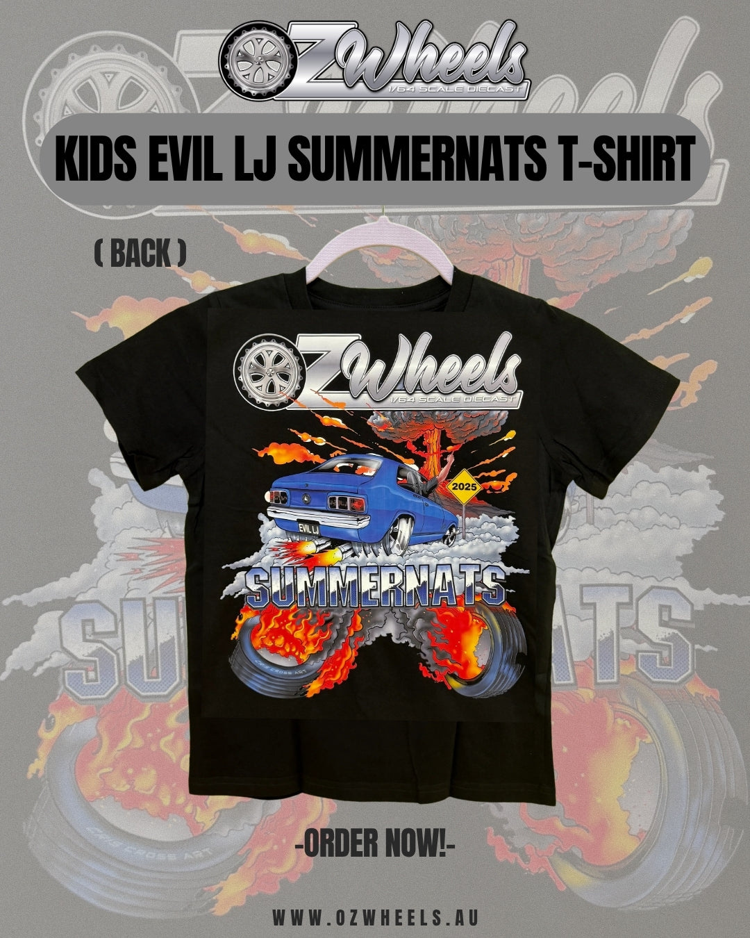 Kids Ozwheels Evil LJ T-Shirt - SUMMERNATS