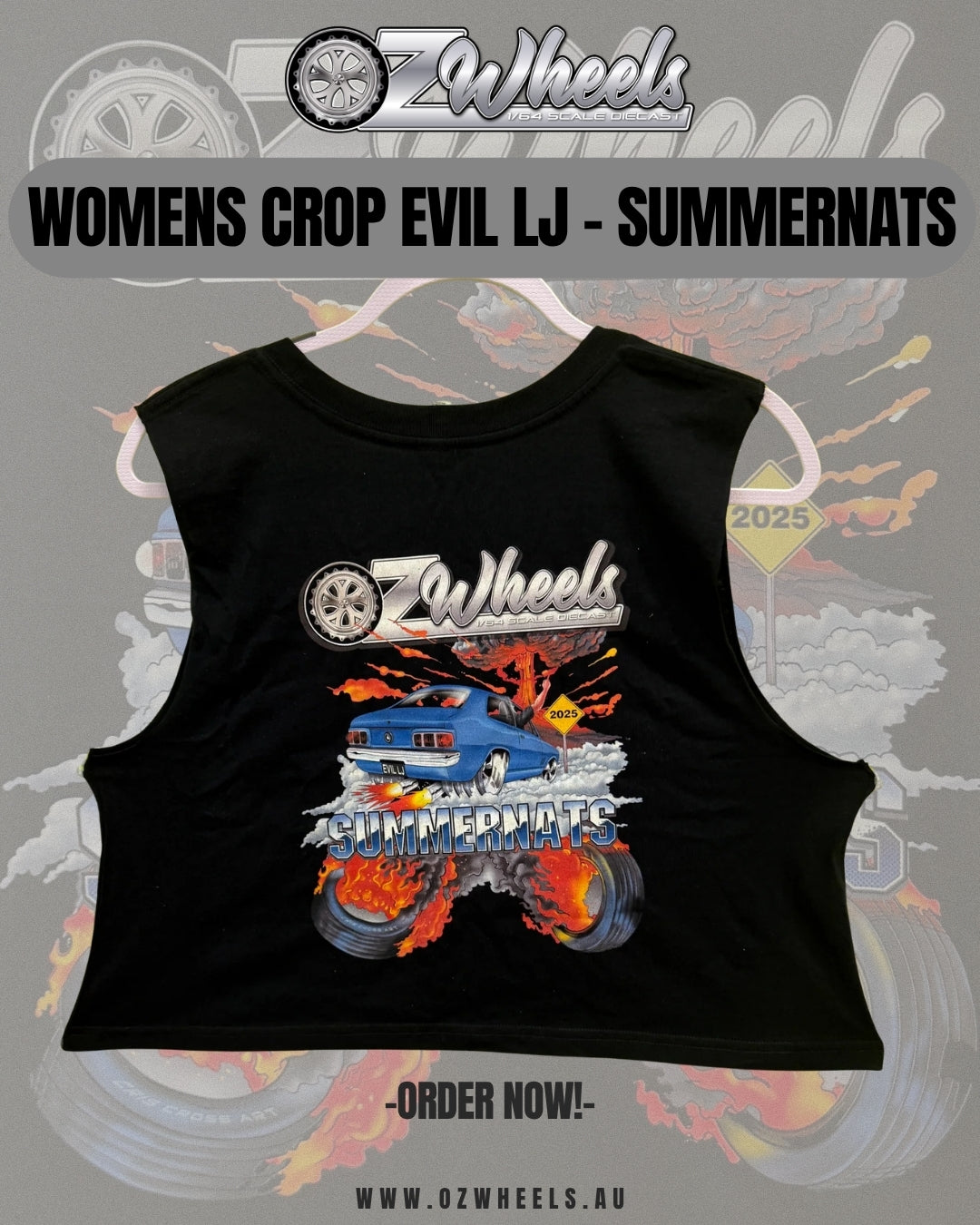 Womens Crop Ozwheels EVIL LJ - SUMMERNATS